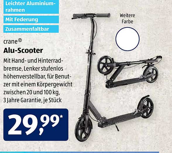 ALDI SÜD Crane Alu-scooter