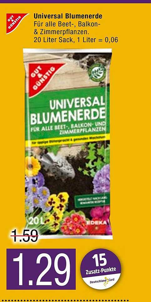 Universal Blumenerde Angebot bei Edeka Frischemarkt