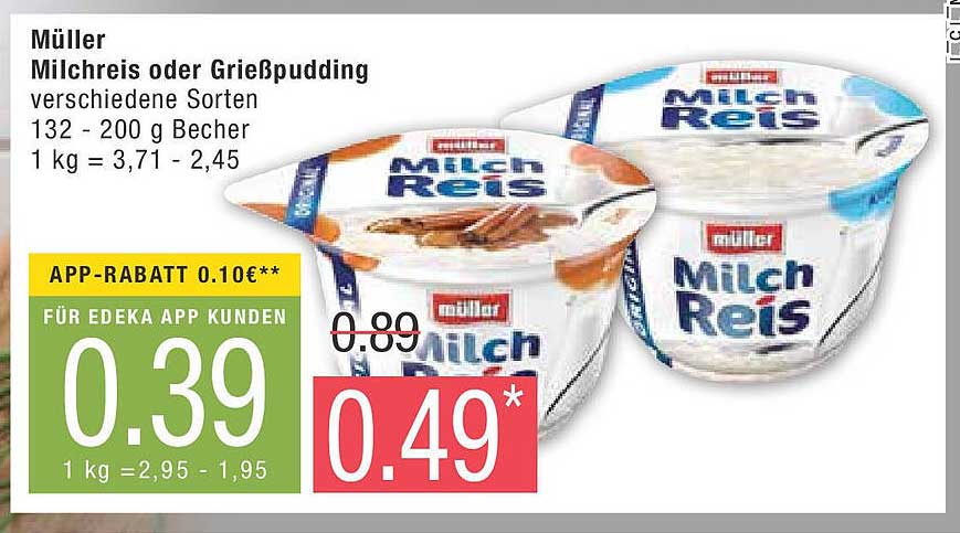 Müller Milchreis Oder Grießpudding Angebot bei Marktkauf - 1Prospekte.de