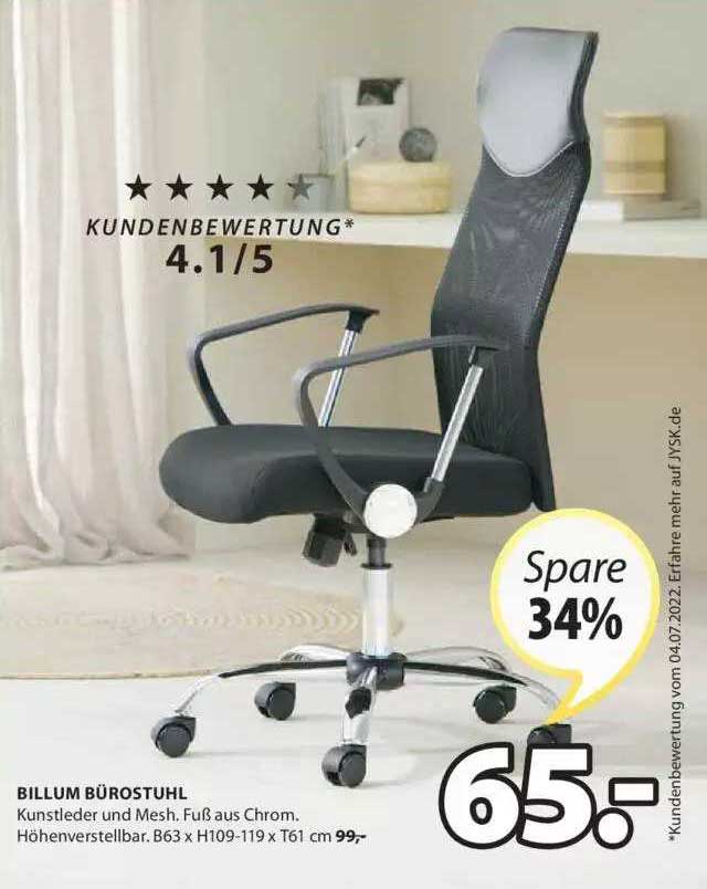 Billum Bürostuhl Angebot bei Jysk