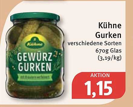 Kühne Gurken Angebot bei Feneberg 1Prospekte.de