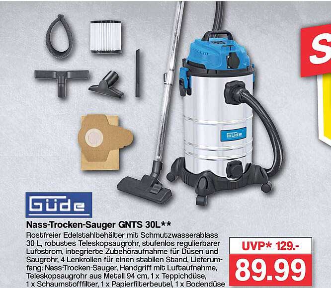 Güde GNTS 30 l ab 72,39 € | Preisvergleich bei