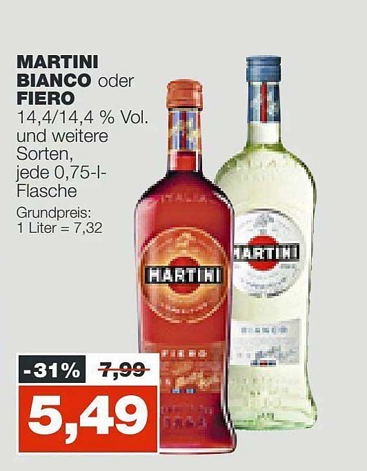 Martini Bianco Oder Fiero Angebot bei Real