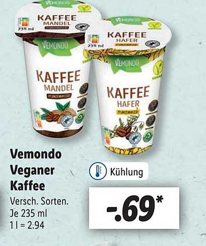 Vemondo Veganer Kaffee Angebot bei Lidl 1Prospekte.de