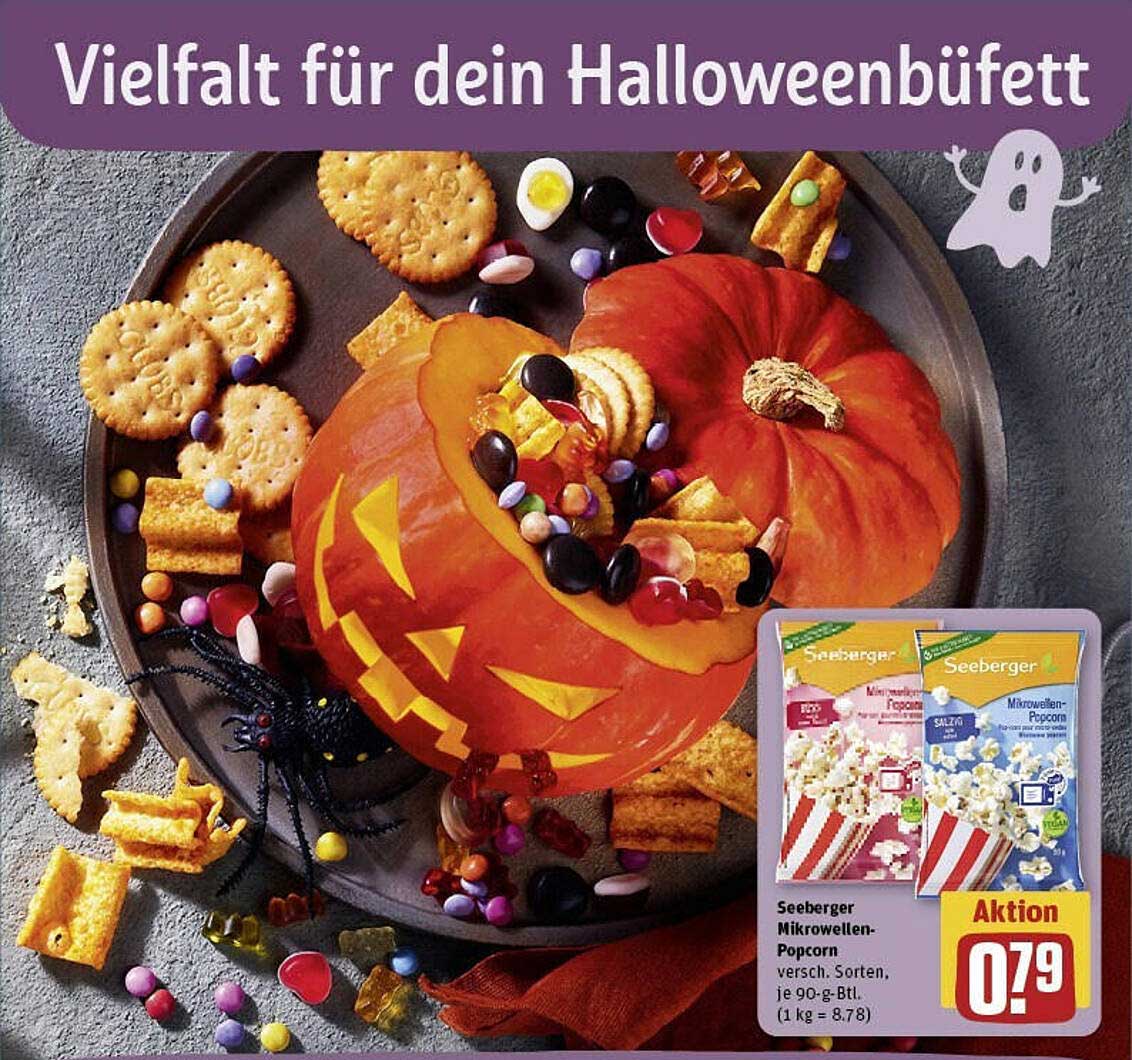 Seeberger Mikrowellenpopcorn Angebot bei REWE 1Prospekte.de