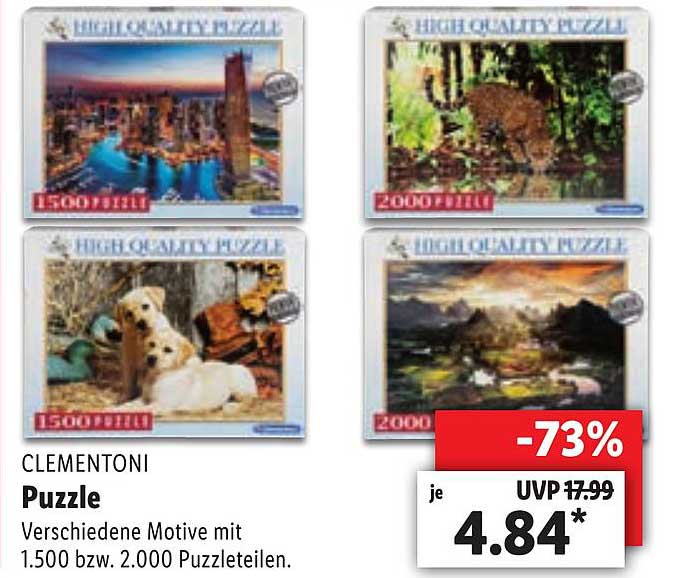 why idiom hand over Clementoni Puzzle Angebot bei Lidl