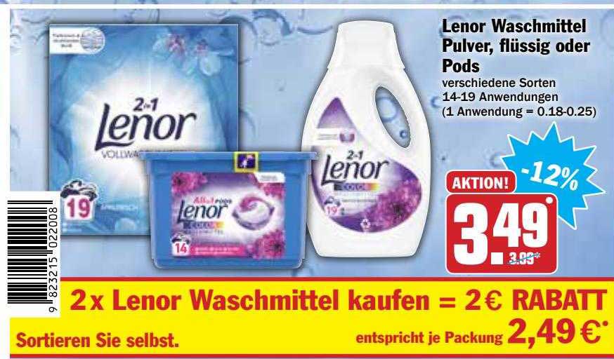 Lenor Waschmittel Pulver Fl Ssig Oder Pods Angebot Bei Hit Prospekte De