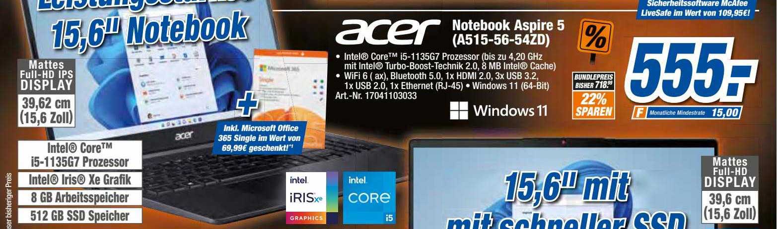 Expert Techno Land Acer Notebook Aspire 5 A515-56-54zd