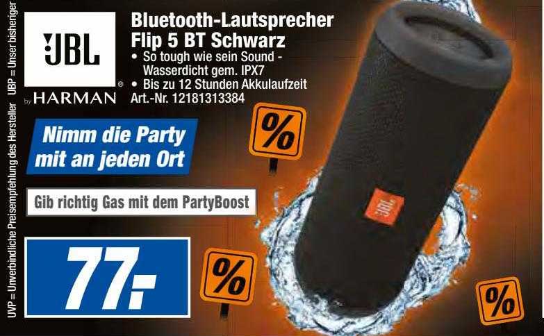 Expert Techno Land Jbl Bluetooth-lautsprecher Flip 5 Bt Schwarz