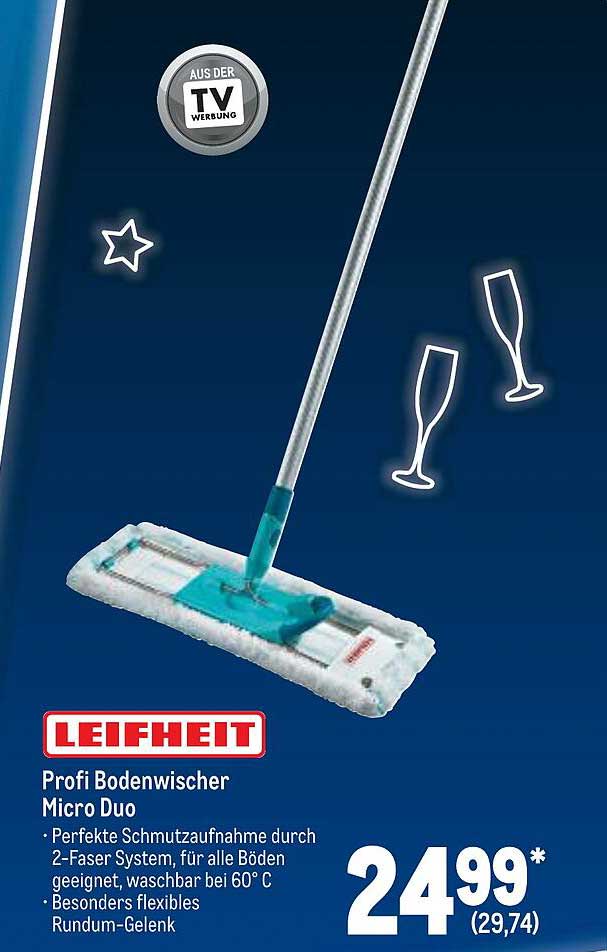 Lot De 6 Housse De Rechange Leifheit Profi XL Micro Duo & Cotton Plus - Microfibre Pour Tous Sols