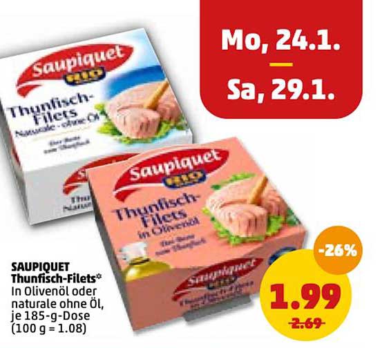 Penny Saupiquet Thunfisch-filets