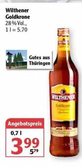 Wunderbar Wilthener Goldkrone Angebot Bilder