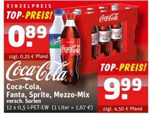 Schluckspecht Coca-cola, Fanta, Sprite, Mezzo-mix