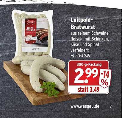 Wasgau Luitpold-bratwurst