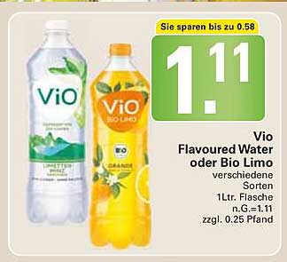 Wez Vio Flavoured Water Oder Bio Limo