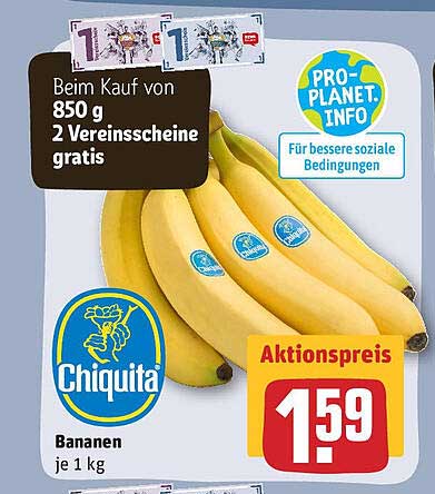 Chiquita Bananen Angebot bei REWE - 1Prospekte.de