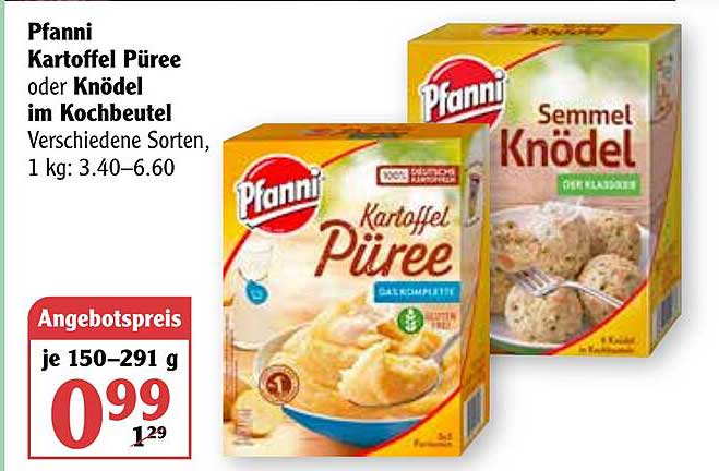 Pfanni Kartoffel Püree Angebot bei REWE