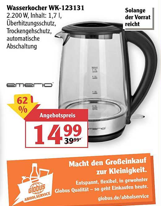EMERIO WK-123131 kettle schnurlos, BPA-frei Edelstahl, black
