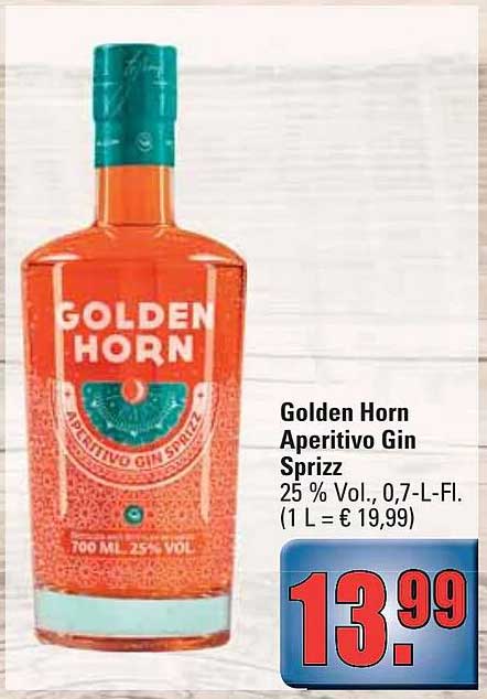 Alldrink Golden Horn Aperitivo Gin Sprizz