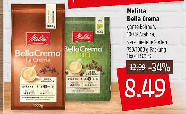 Melitta Bella Crema Angebot Diese Woche Melitta Bella Crema Angebot bei Kupsch - 1Prospekte.de