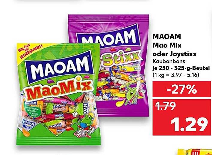 Maoam Mix Oder Joystixx Angebot bei Kaufland