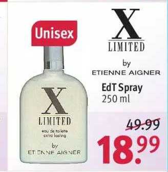 Alfabet Udstyr lede efter X Limited By Etienne Aigner Edt Spray Angebot bei ROSSMANN