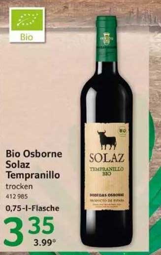 Bio Osborne Solaz Tempranillo Angebot Bei Selgros 1Prospekte de