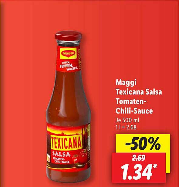 Maggi Texicana Salsa Tomatenchilisauce Angebot bei Lidl 1Prospekte.de