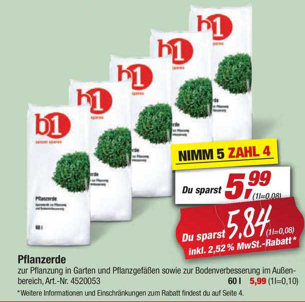 B1 Pflanzerde Angebot bei Toom Baumarkt
