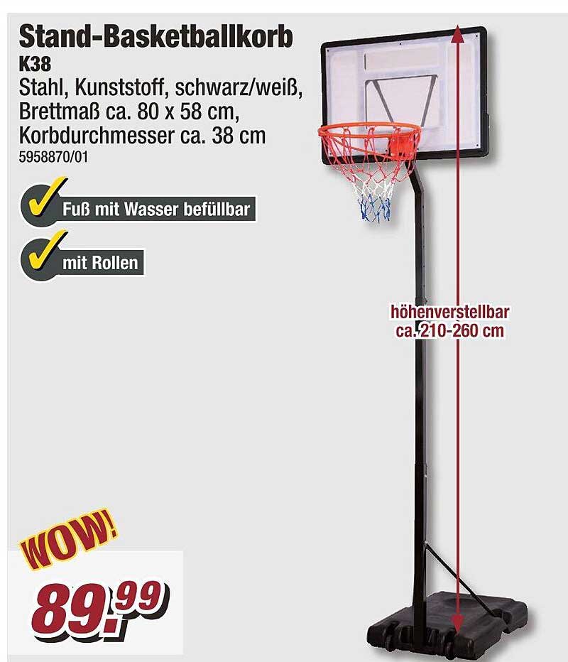 POCO Angebot bei Stand-basketballkorb K38
