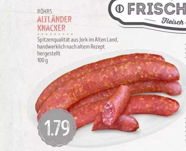 Mini Knacker Röhrs Altländer Knacker Angebot bei Edeka Struve - 1Prospekte.de