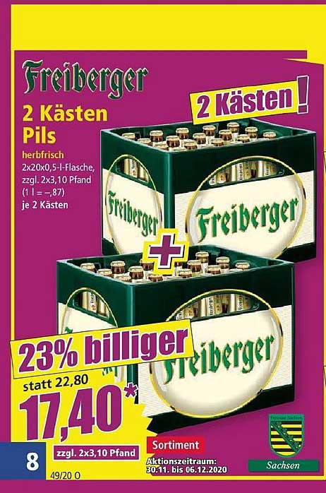 NORMA Freiberger 2 Kästen Pils