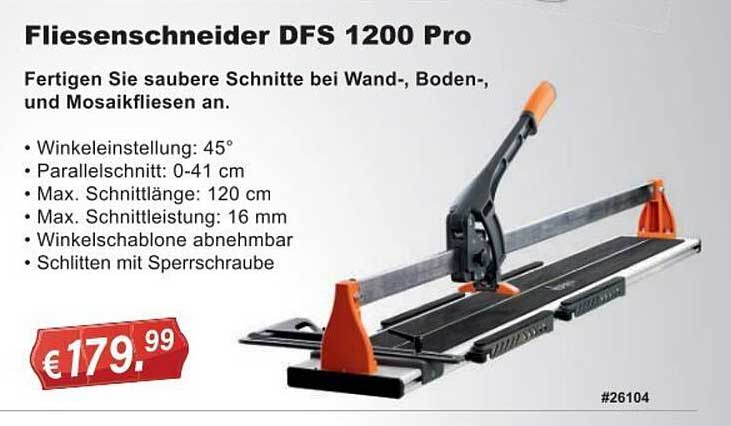 Stabilo Fachmarkt Fliesenschneider Dfs 1200 Pro