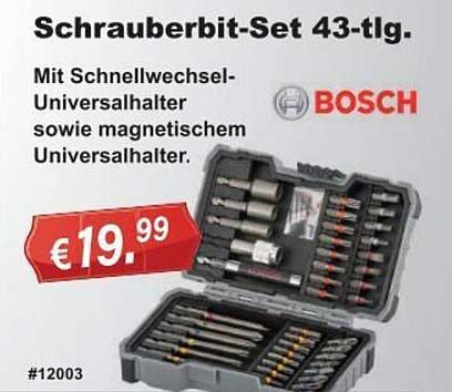 Stabilo Fachmarkt Schrauberbit-set 43tlg Bosch