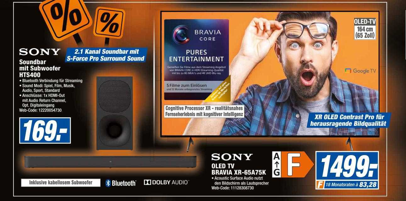 Expert Octomedia Sony Soundbar Mit Subwoofer Hts400