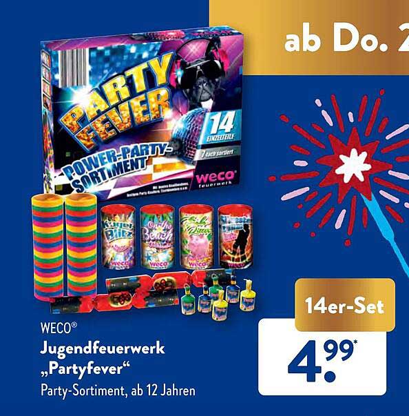 Wo Gibt Es Jugendfeuerwerk Zu Kaufen Weco Jugendfeuerwerk „partyfever” Angebot bei ALDI SÜD - 1Prospekte.de