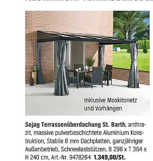 Sojag Terrassenüberdachung St. Barth Angebot Bei OBI