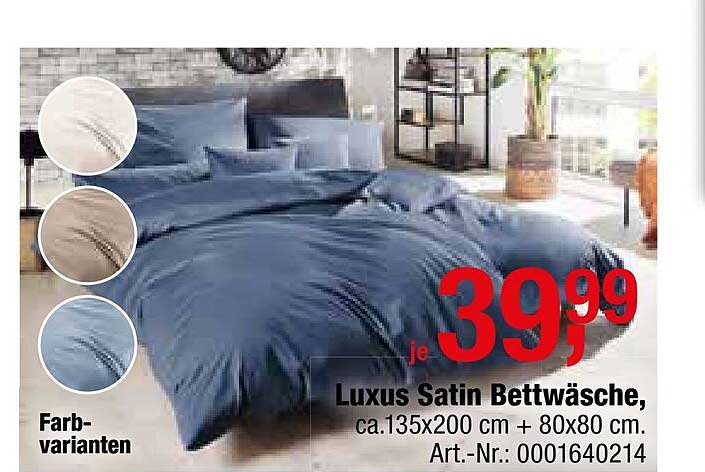 Opti Wohnwelt Luxus Satin Bettwäsche