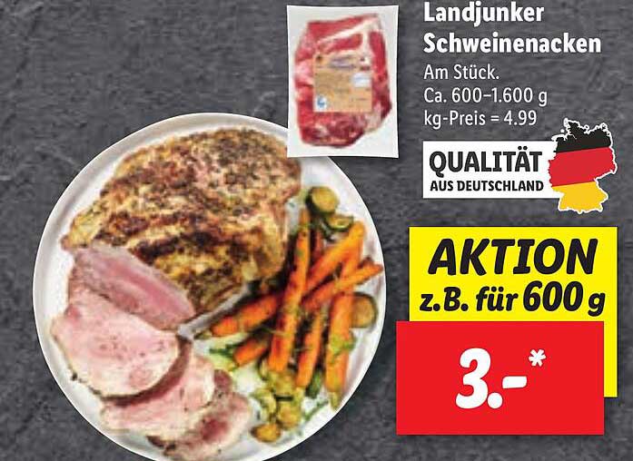 Landjunker Schweinenacken Angebot bei Lidl 1Prospekte.de