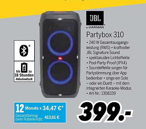 MEDIMAX Jbl Partybox 310