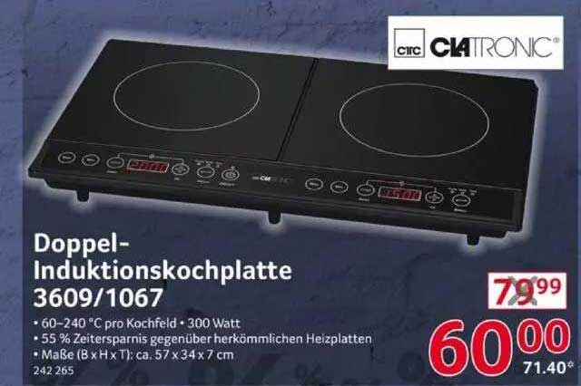 Selgros Ctc Ciatronic Doppel Lnduktionskochplatte 3609-1067