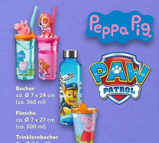 BPA Frei Trink Lern Becher Flasche Schnabel Tasse Paw Patrol Baby 250 ml 