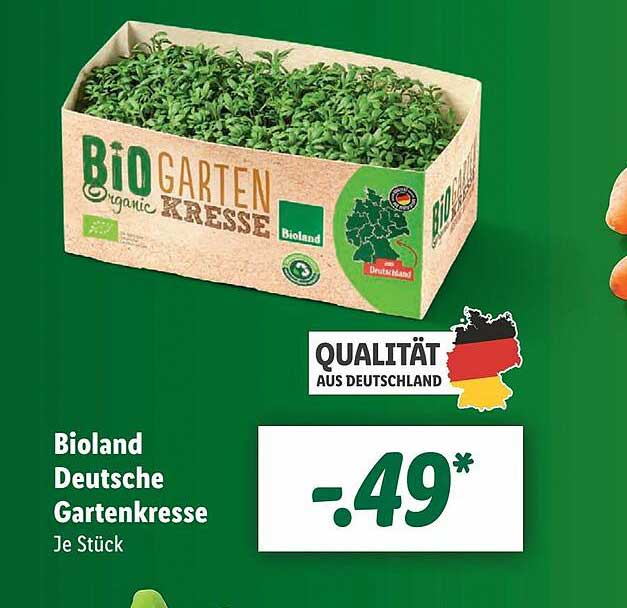 Bioland Deutsche Gartenkresse Angebot bei Lidl | 
