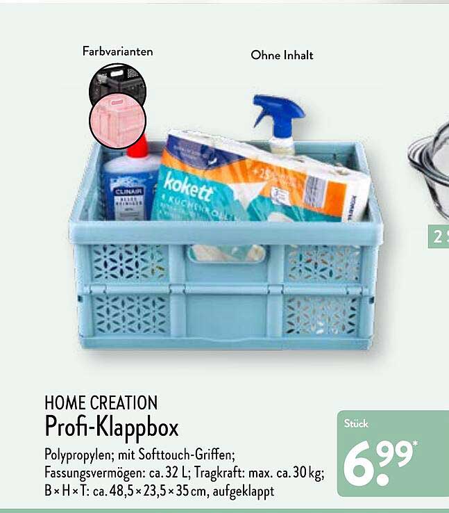 Home Creation Profi-Klappbox Angebot bei ALDI Nord 