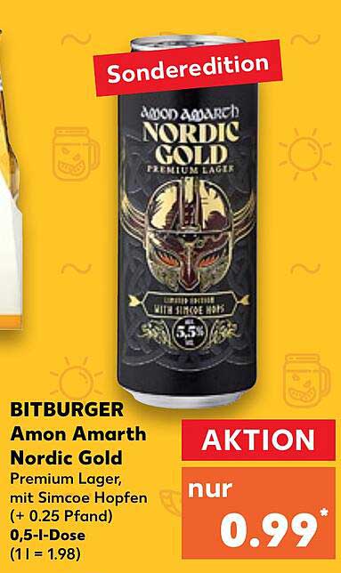 Kaufland Bitburger Amon Amarth Nordic Gold