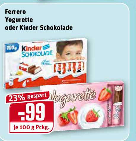 Ferrero Yogurette Oder Kinder Schokolade Angebot bei Kaufpark ...