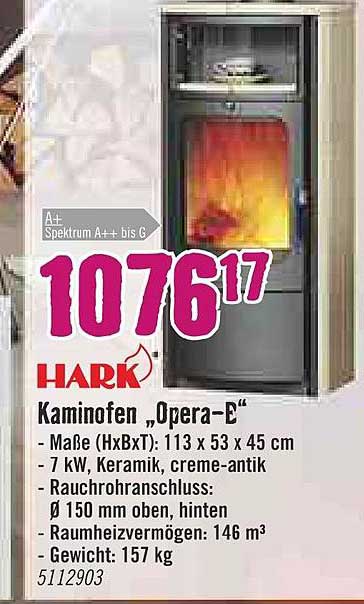 Hornbach Hark Kaminofen „opera B”