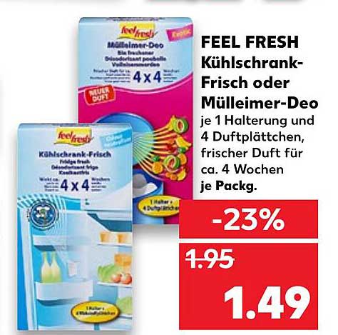 Feel Fresh Kühlschrank-frisch Oder Mülleimer-deo Angebot bei Kaufland 