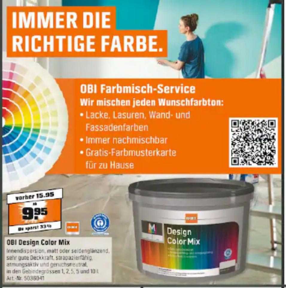 Obi Design Color Angebot bei OBI