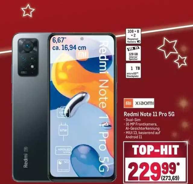 Xiaomi Redmi Note 11 Pro 5g Angebot bei METRO - 1Prospekte.de